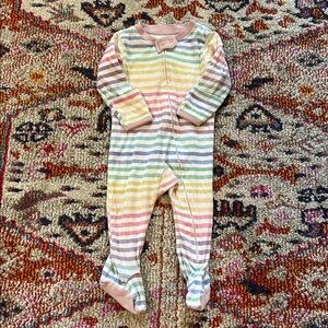 The Honest Company Pastel Striped Baby Onesie